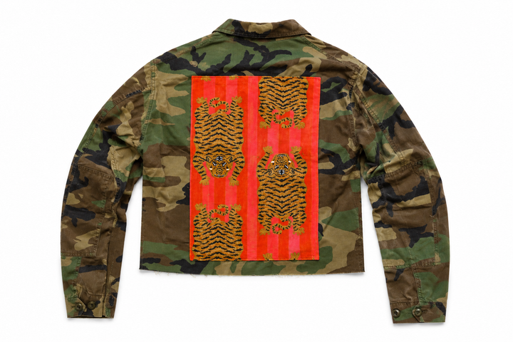 Vintage Cropped Camo Jacket
