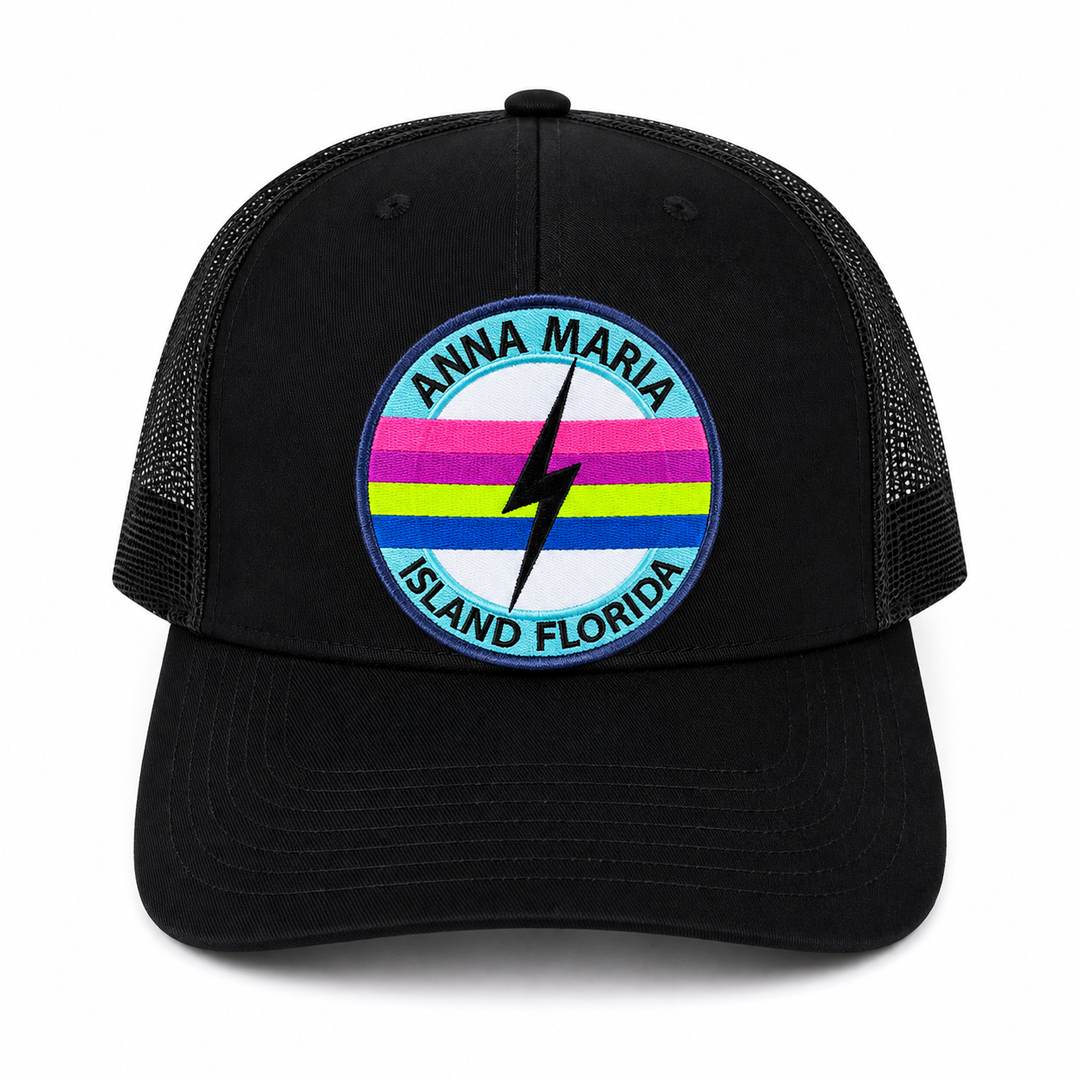 Anna Maria Island Neon Trucker Hat