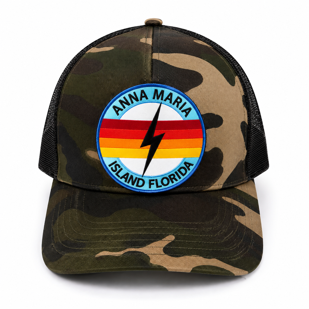 Anna Maria Island Camo Patch Hat