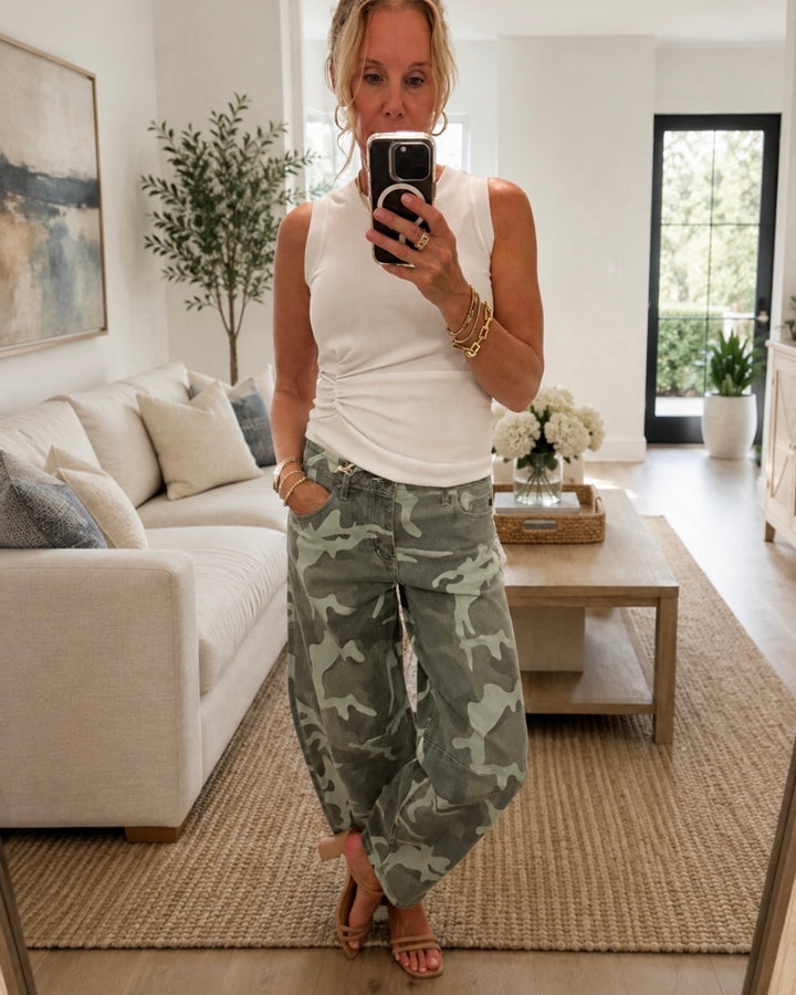 Xena High Rise Horseshoe Denim Jeans