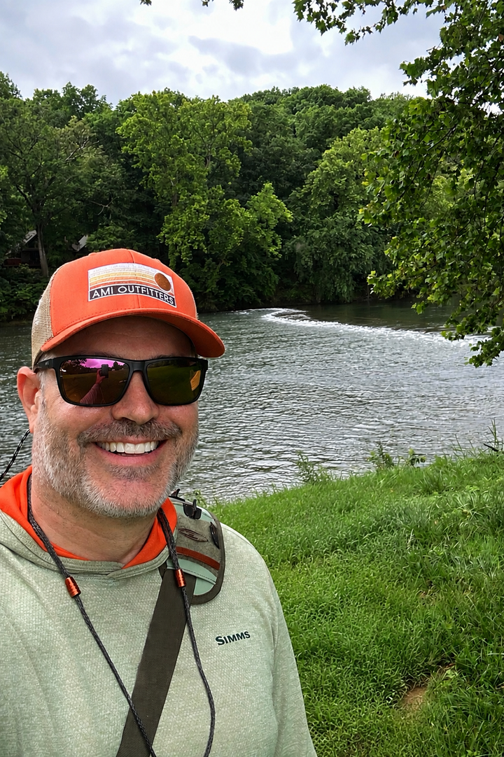 AMI Outfitters Sunset Trucker Hat Orange