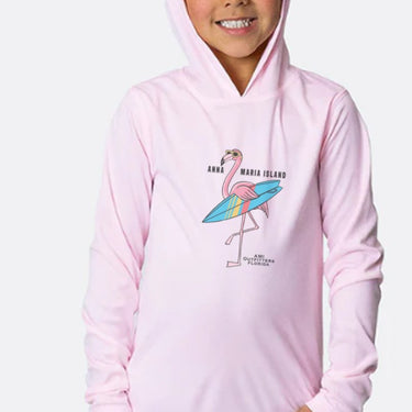 AMI Outfitters Kids’ Flamingo UPF Pink Hoodie