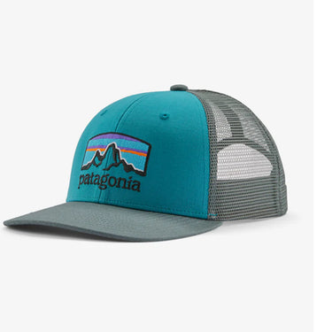 Patagonia Adult Hat-Fitz Roy Horizons Trucker Hat Belay Blue Trucker Hat