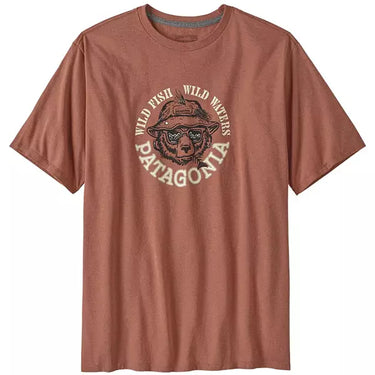 Patagonia Men's Make A Stand Tee Wild Grizz Sienna Clay