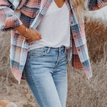 Addison Plaid Flannel Shacket Shirt