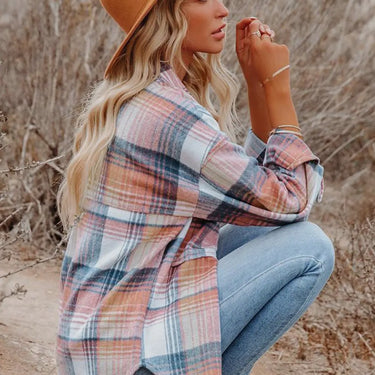 Addison Plaid Flannel Shacket Shirt