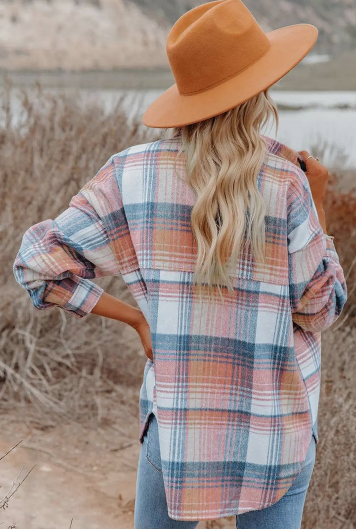 Addison Plaid Flannel Shacket Shirt