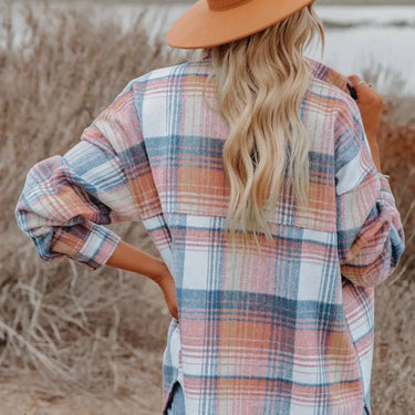 Addison Plaid Flannel Shacket Shirt