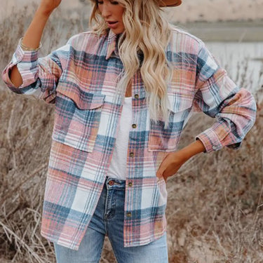 Addison Plaid Flannel Shacket Shirt