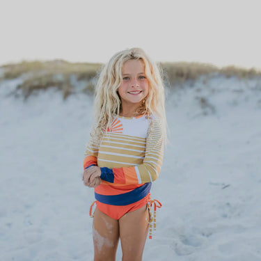 Girls’ Long Sleeve UPF Sunset Swimsuit