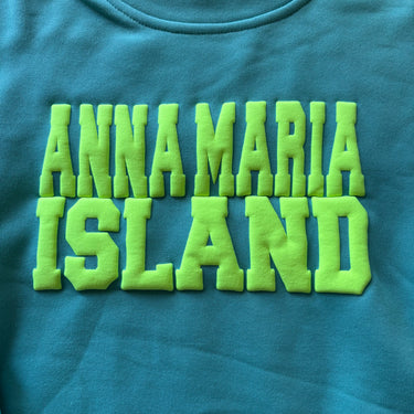 Kids’ Anna Maria Island Green & Neon Yellow Sweatshirt