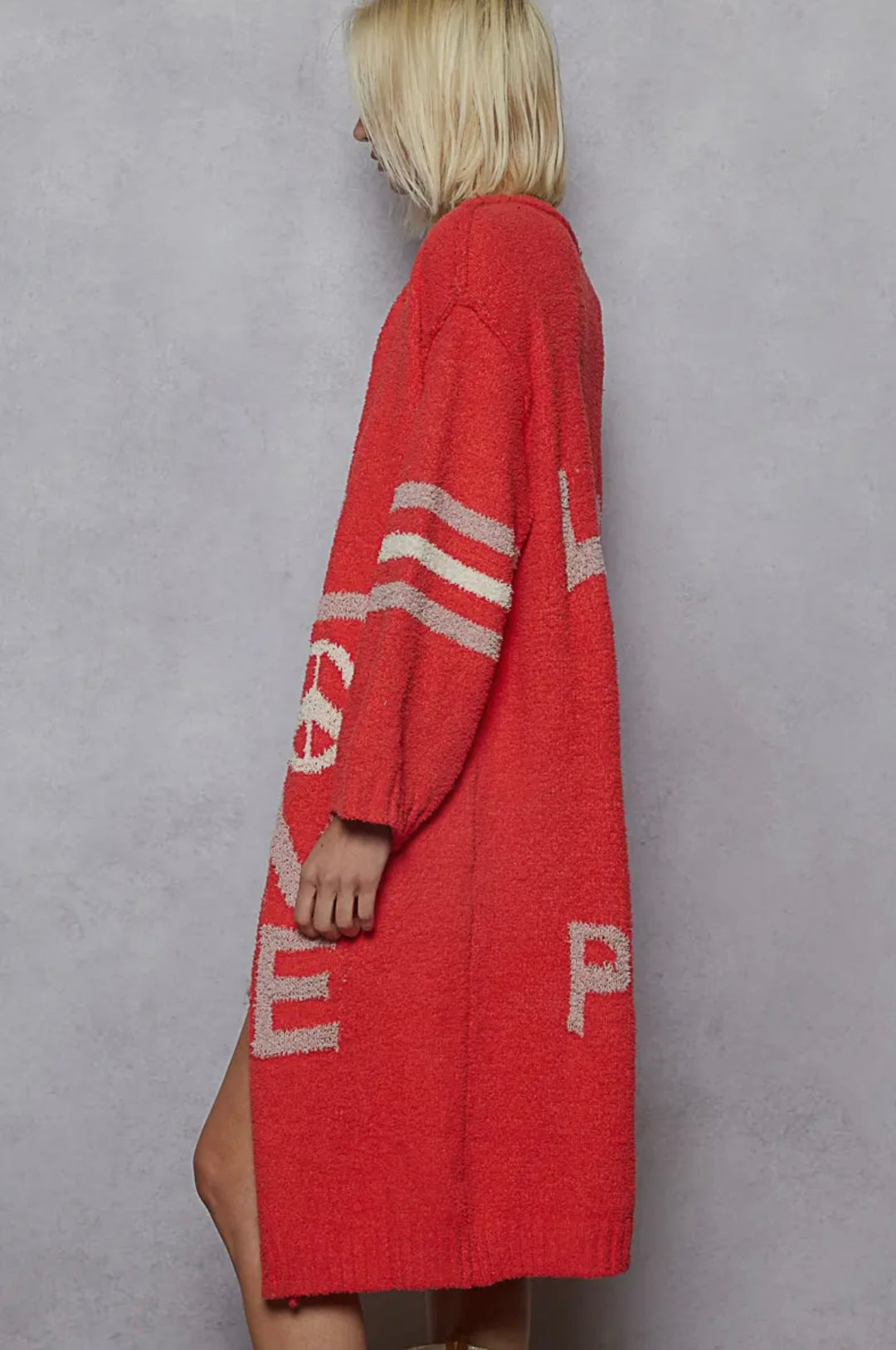 Peach Echo Love Letter Cardigan