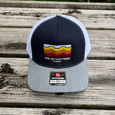 AMI Outfitters Richardson Navy wave patch hat