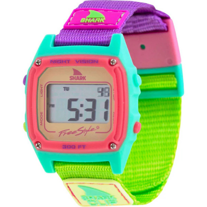 Sour Apple Shark Classic Clip Watch