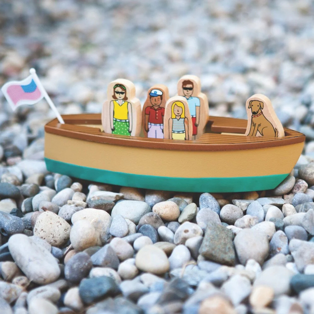 Vintage Lake Boat Magnetic Skiff