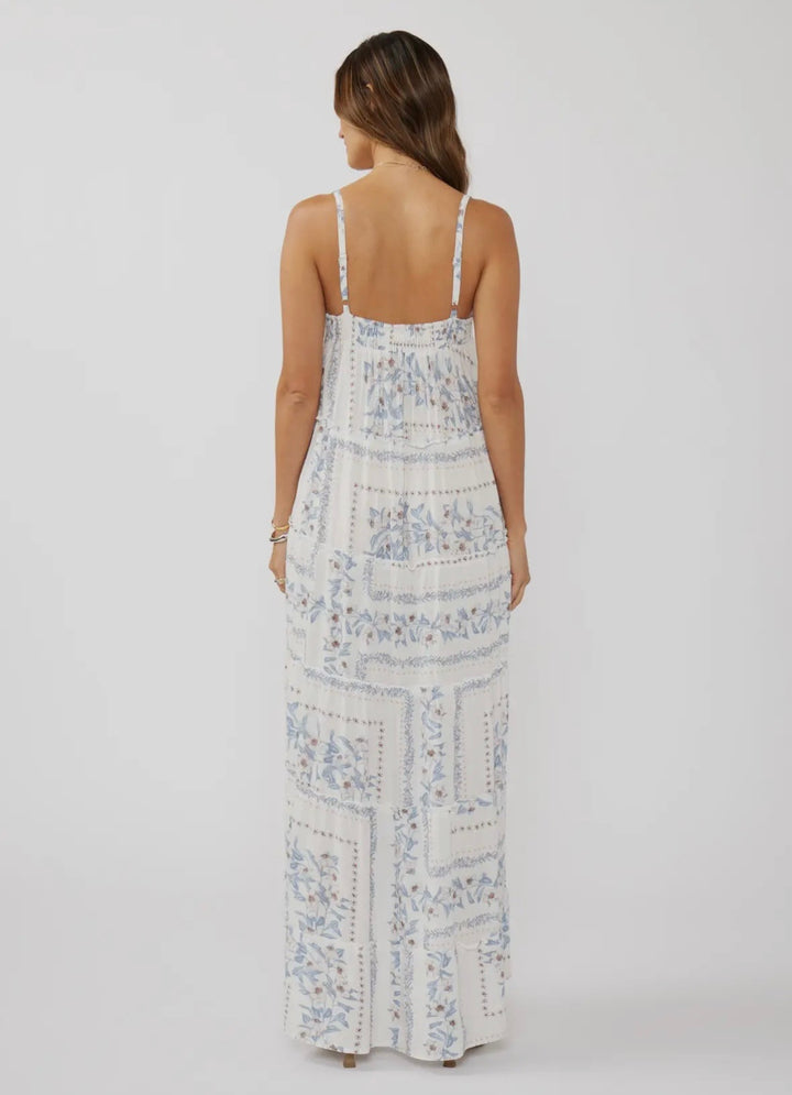 Hi-Lo Spaghetti Strap Maxi Dress