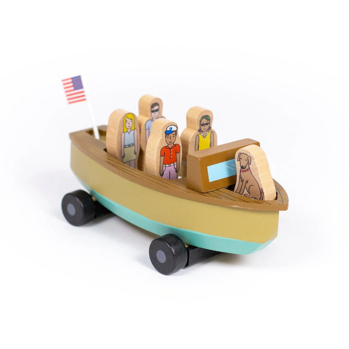 Vintage Lake Boat Magnetic Skiff