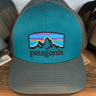 Patagonia Adult Hat-Fitz Roy Horizons Trucker Hat Belay Blue Trucker Hat