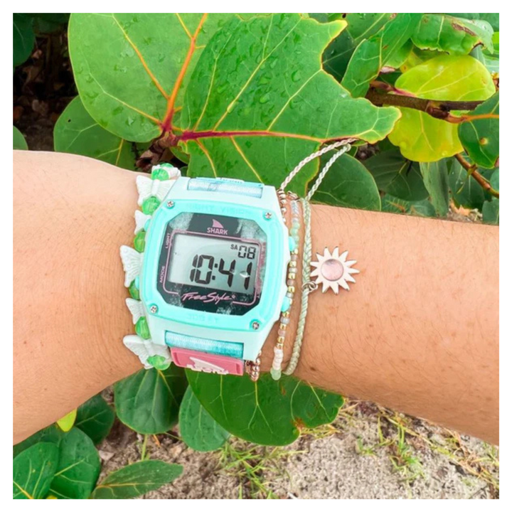 Tie Dye Aqua Cloud - Shark Classic Clip Watch