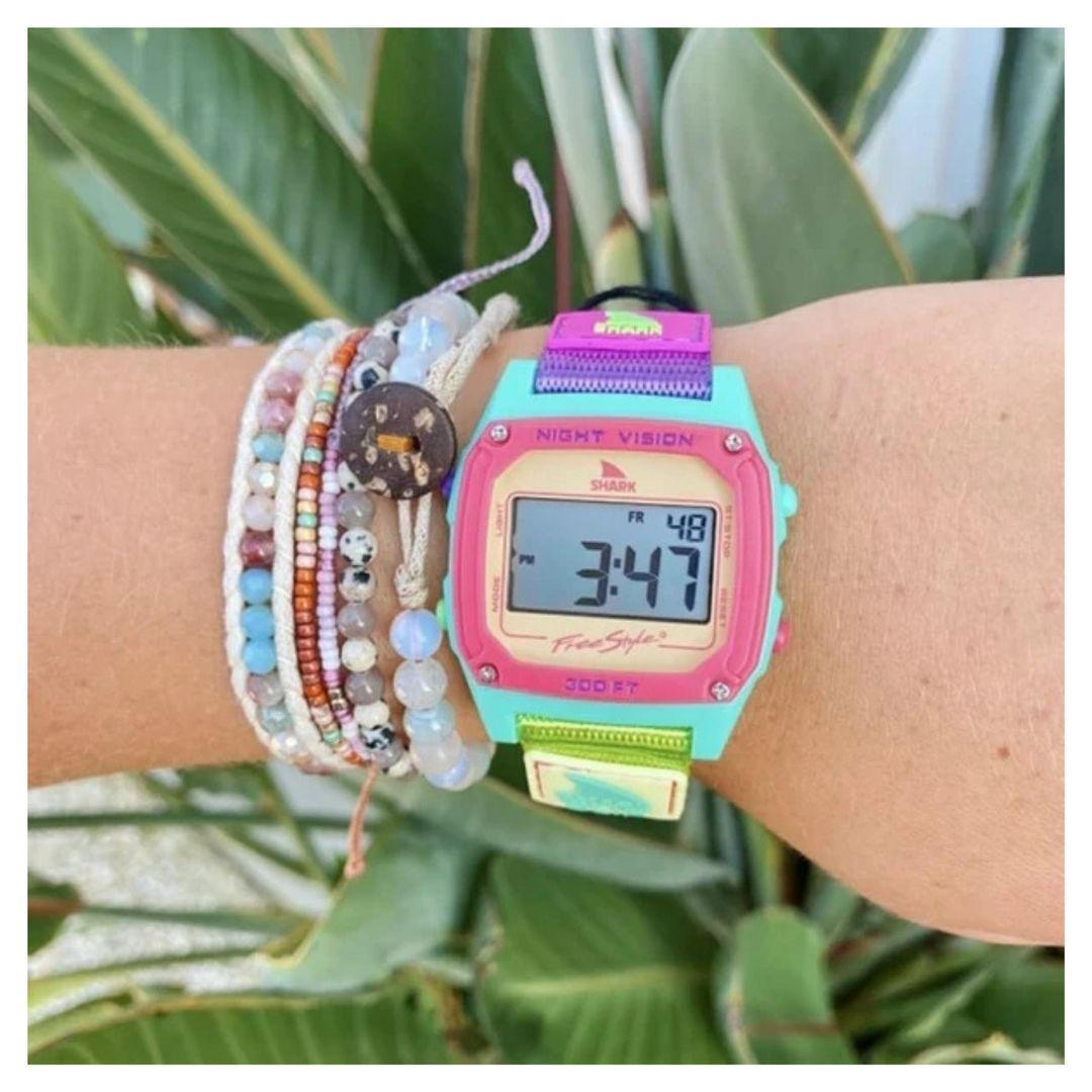 Sour Apple Shark Classic Clip Watch