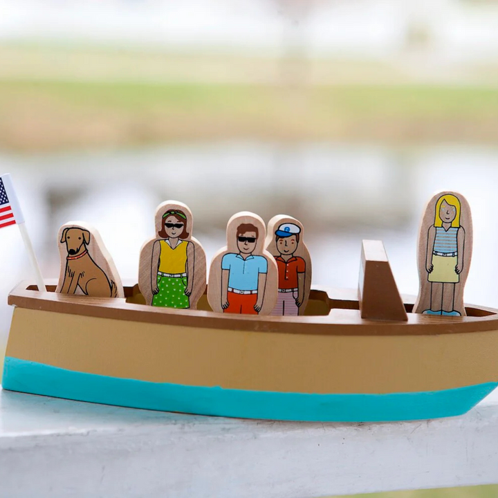 Vintage Lake Boat Magnetic Skiff