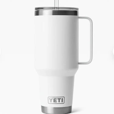 YETI Rambler 42oz Straw Mug White