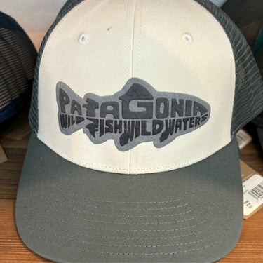 Patagonia Adult Hat-Take A Stand Trucker Hat Wild Waterline White