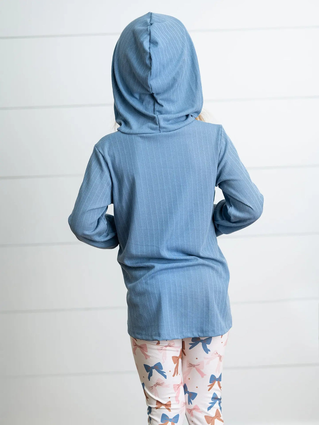 Girls Ruffle Hi-Lo Hoodie & Coquette Bow Legging Set